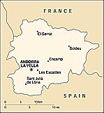 Klikni na obrázek pro větší mapu Andory!