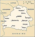 Klikni pro větší mapu Běloruska!