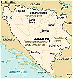 Klikni pro větší mapu Bosny a Hercegoviny!