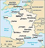 Klikni pro větší mapu Francie!