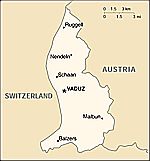 Klikni na obrázek pro větší mapu Lichtenštejnska!