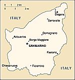 Klikni na obrázek pro větší mapu San Marina!