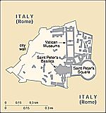 Klikni na obrázek pro větší mapu Vatikánu!